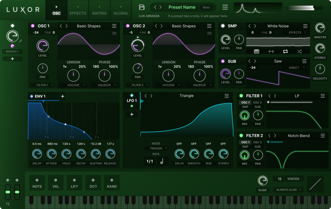 LUXOR Colored Variation