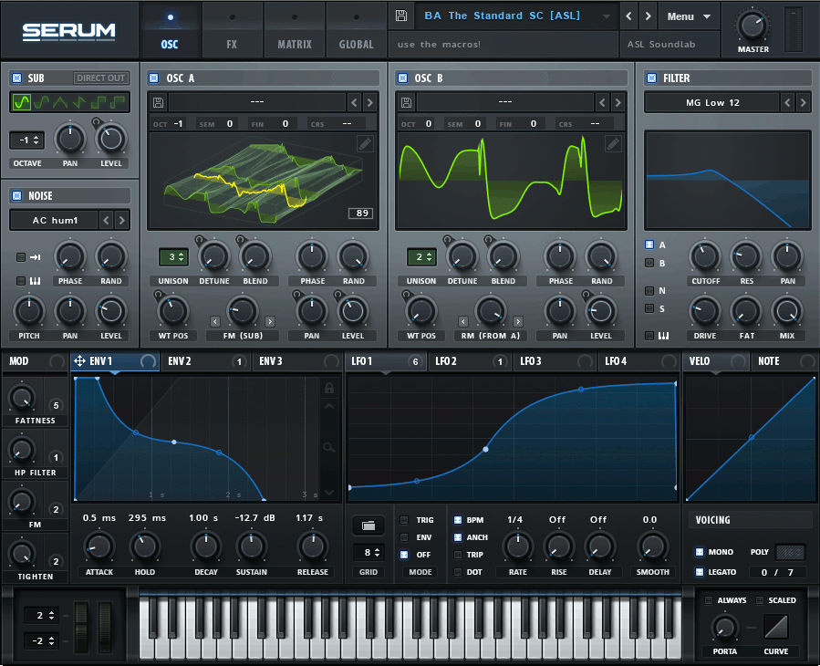 Serum Synthesizer UI